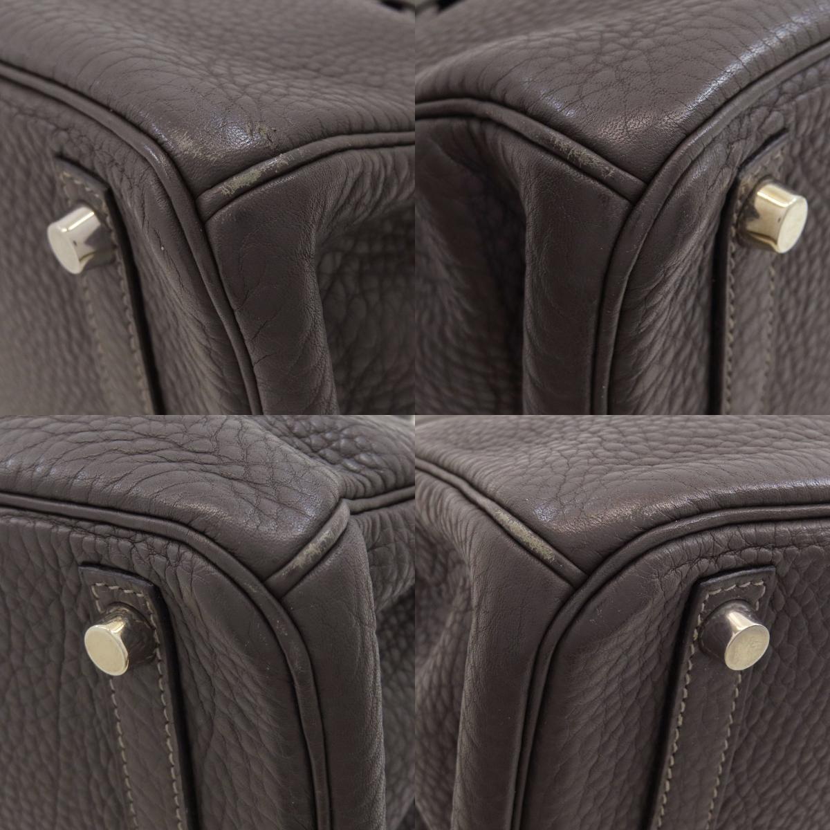 HERMES Birkin 30 SilverHardware Handbag Taurillon Clemence Ladies [Used]