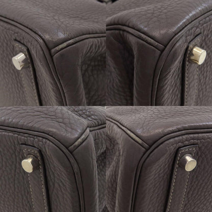 HERMES Birkin 30 SilverHardware Handbag Taurillon Clemence Ladies [Used]
