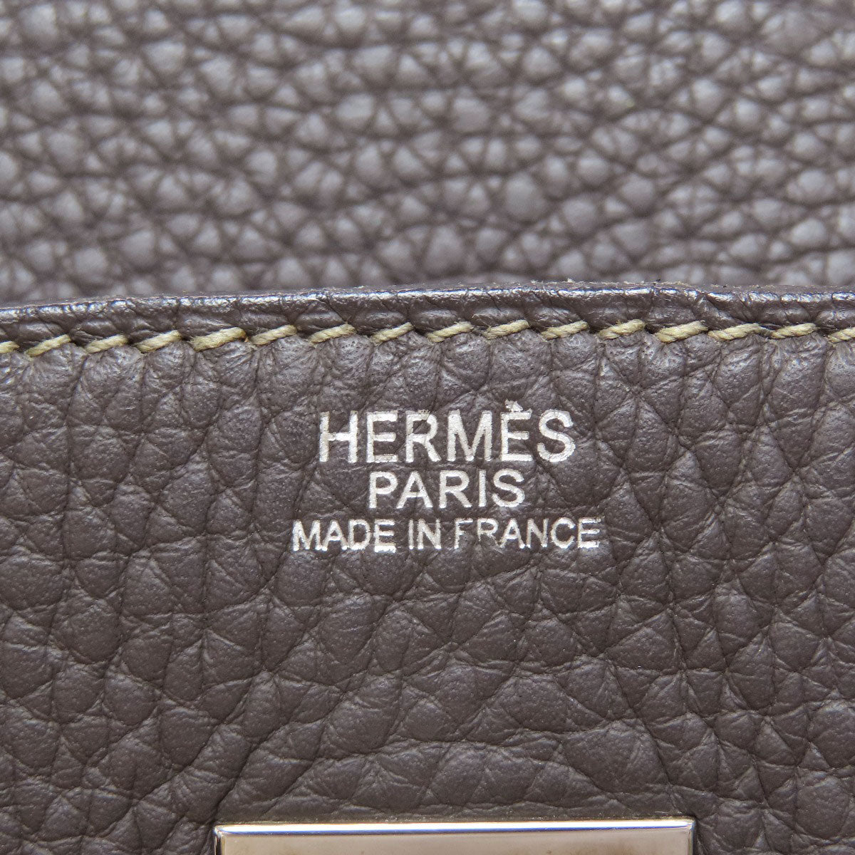 HERMES Birkin 30 SilverHardware Handbag Taurillon Clemence Ladies [Used]
