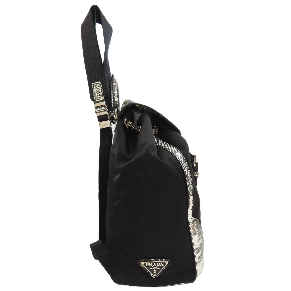 PRADA Logo Hardware Backpack Â· Daypack Nylon Ladies [Used]