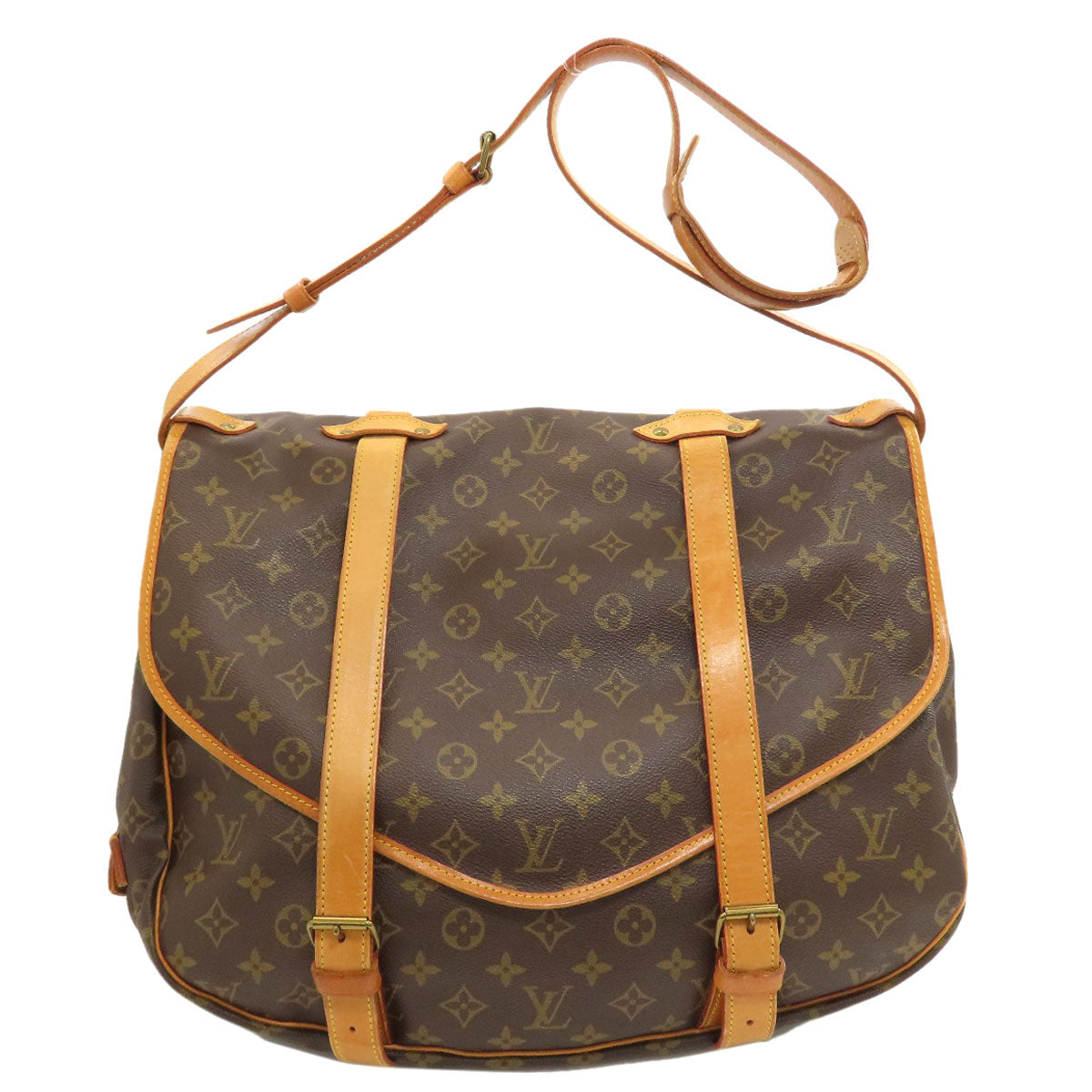 LOUIS VUITTON M42252 Saumur 43 Shoulder Bag Monogram canvas Ladies [Used]