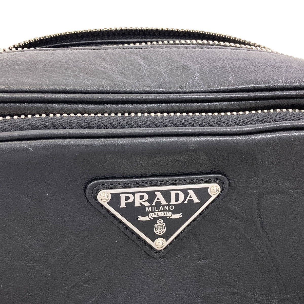 PRADA logo Shoulder Bag Calf Ladies [Used]