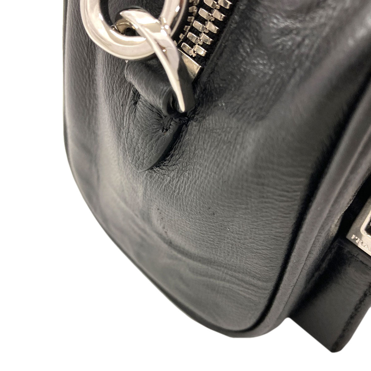 PRADA logo Shoulder Bag Calf Ladies [Used]