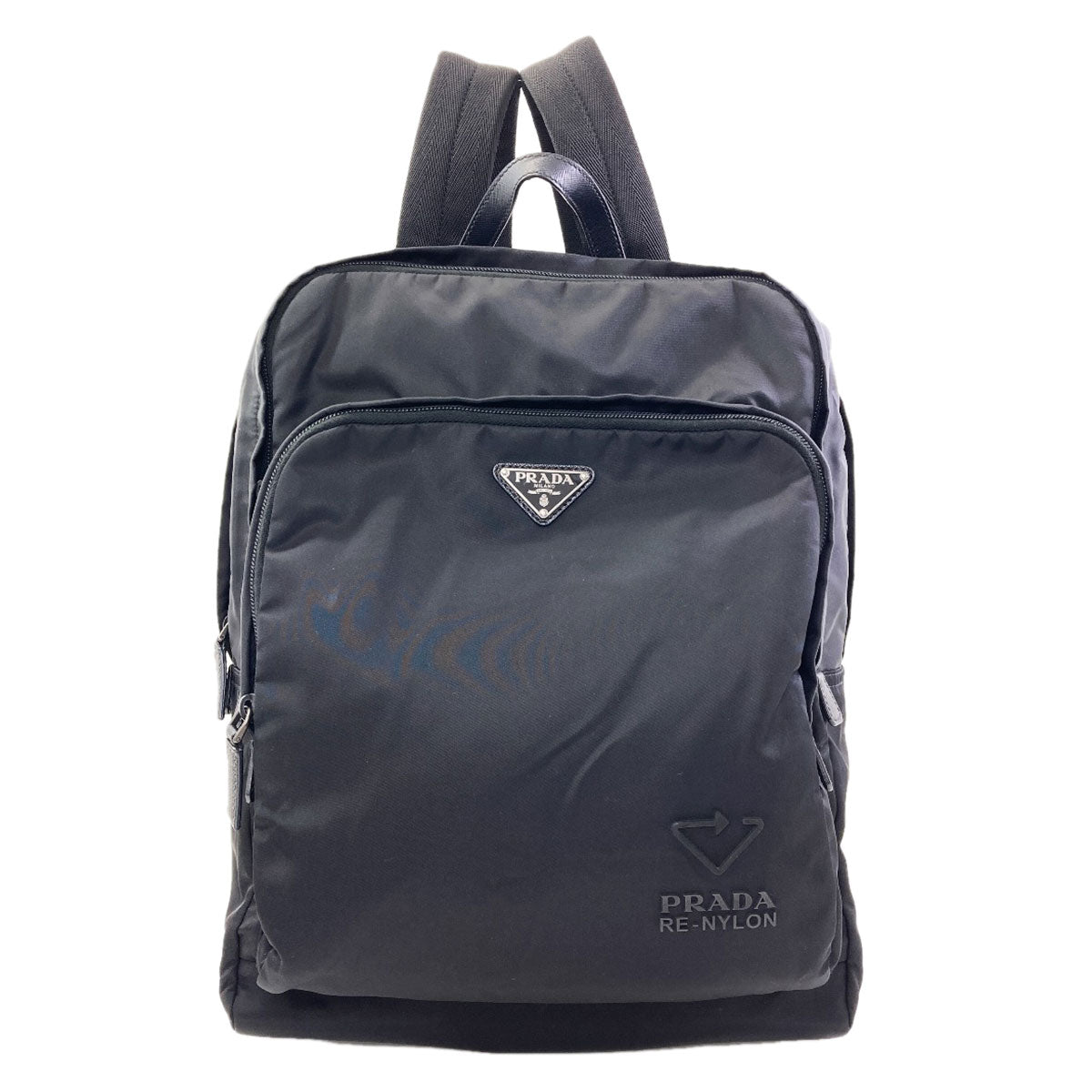 PRADA Logo Hardware Backpack Â· Daypack recycled nylon Ladies [Used]