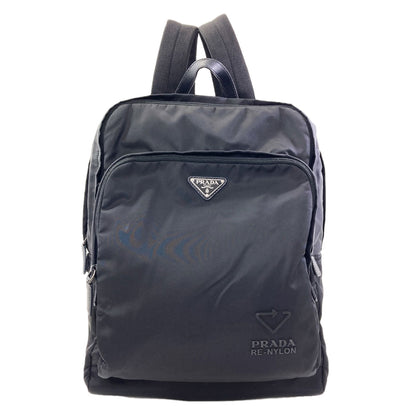 PRADA Logo Hardware Backpack Â· Daypack recycled nylon Ladies [Used]