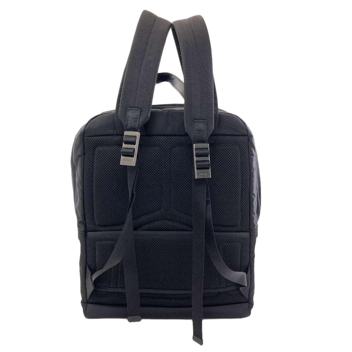 PRADA Logo Hardware Backpack Â· Daypack recycled nylon Ladies [Used]