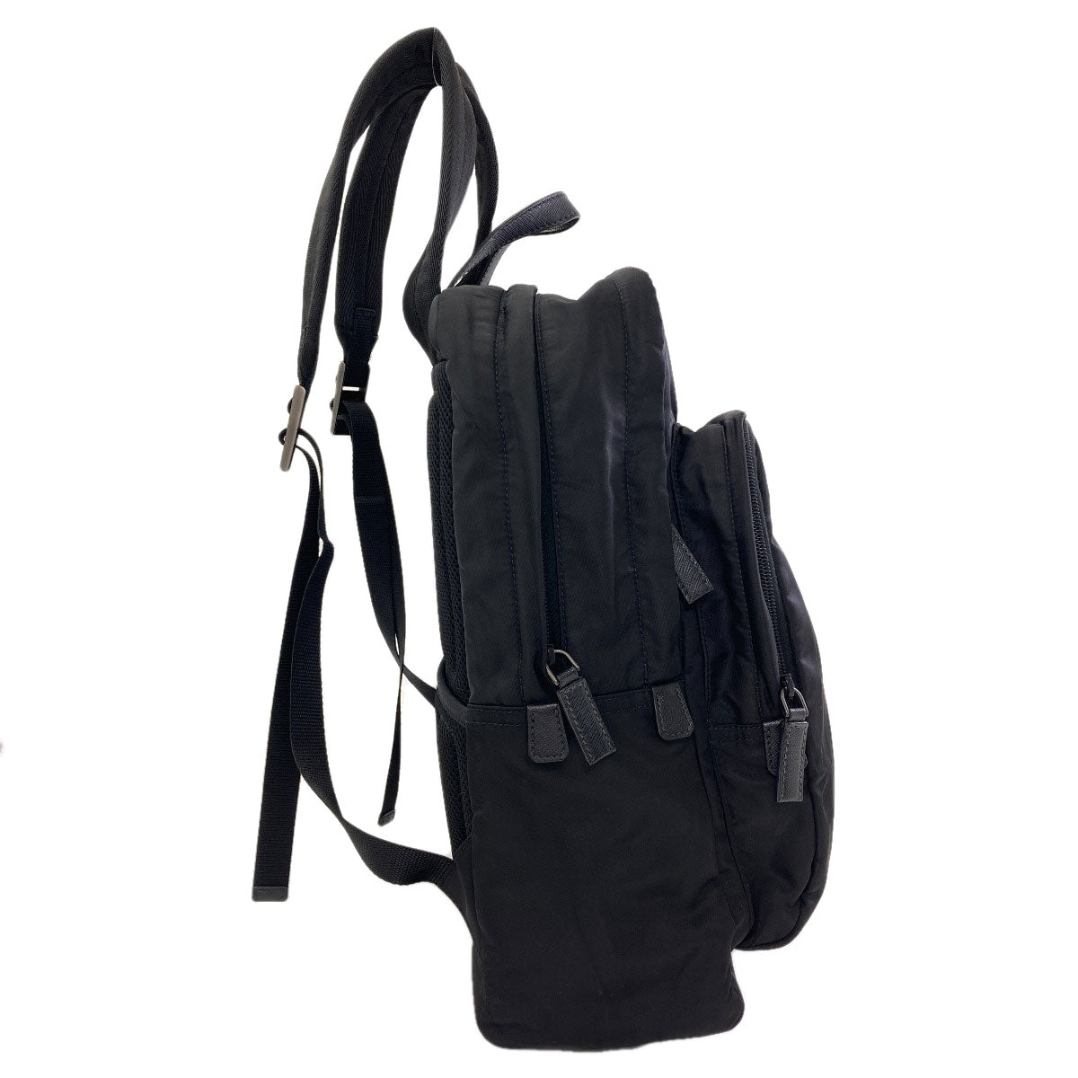 PRADA Logo Hardware Backpack Â· Daypack recycled nylon Ladies [Used]