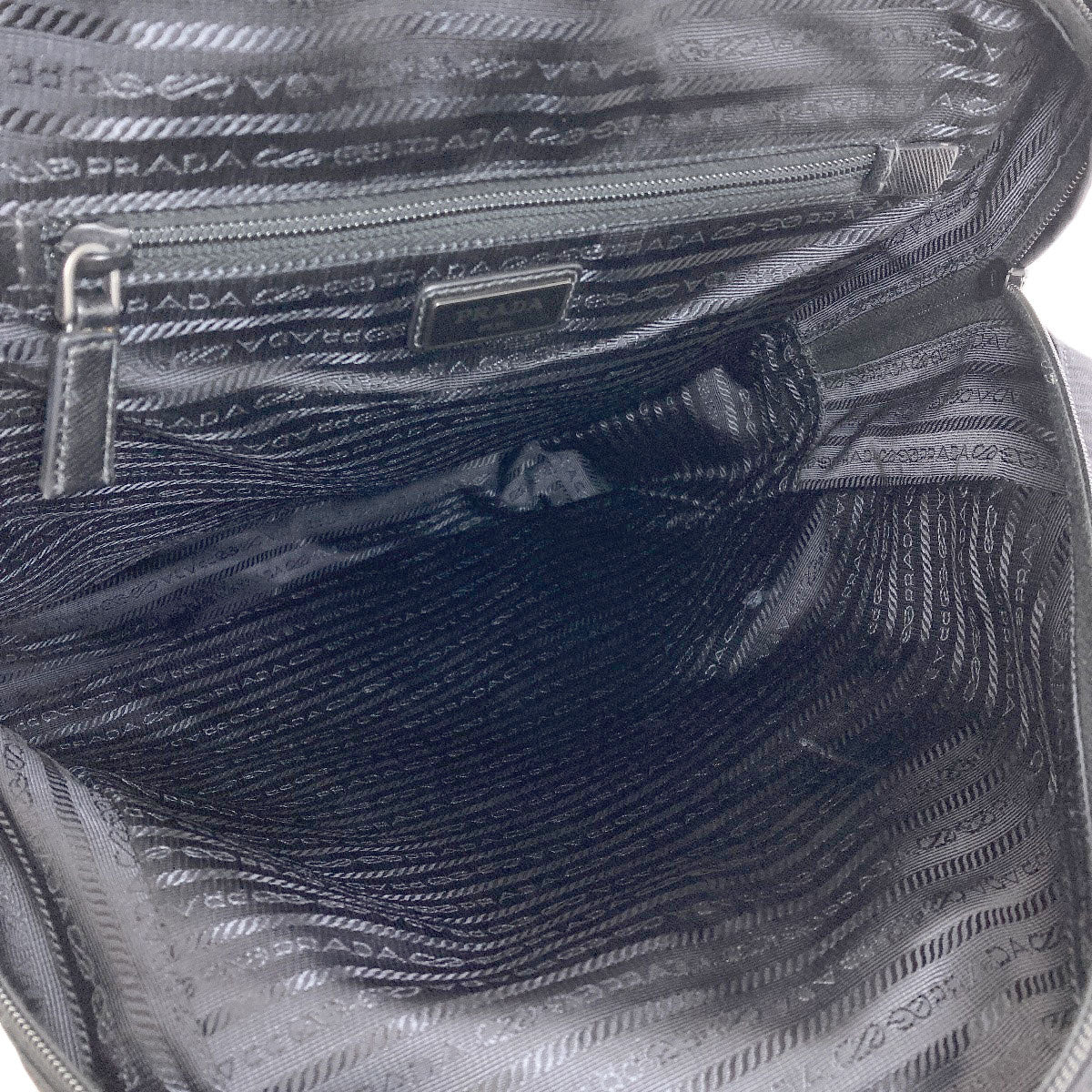 PRADA Logo Hardware Backpack Â· Daypack recycled nylon Ladies [Used]
