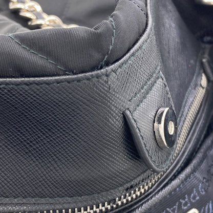 PRADA 1BG740 Logo Hardware Quilted Chain Tote 2WAY Tote Bag Nylon Ladies [Used]