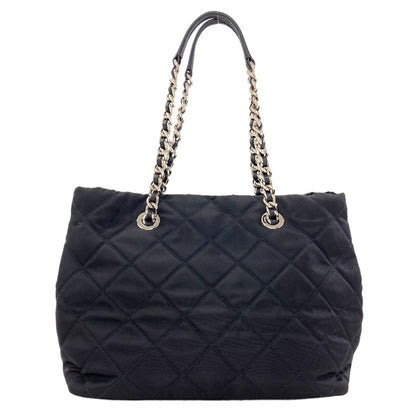 PRADA 1BG740 Logo Hardware Quilted Chain Tote 2WAY Tote Bag Nylon Ladies [Used]