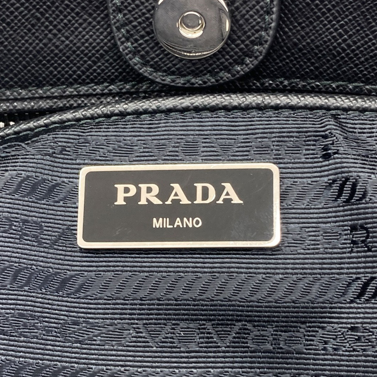 PRADA 1BG740 Logo Hardware Quilted Chain Tote 2WAY Tote Bag Nylon Ladies [Used]