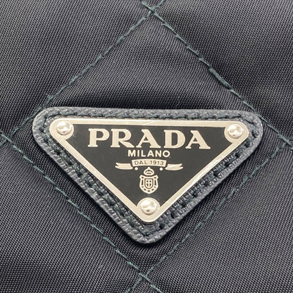 PRADA 1BG740 Logo Hardware Quilted Chain Tote 2WAY Tote Bag Nylon Ladies [Used]