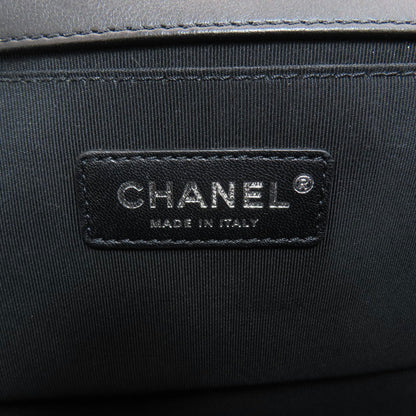 CHANEL Boy Chanel SilverHardware Shoulder Bag Calf Ladies [Used]