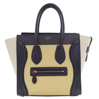 CELINE Luggage Micro Tricolor Handbag Calf Ladies [Used]