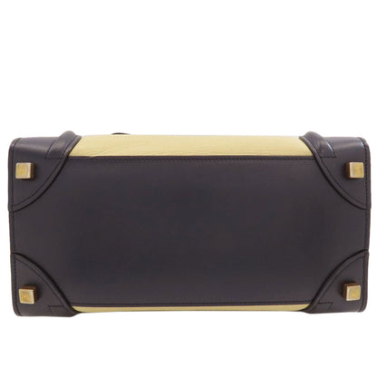 CELINE Luggage Micro Tricolor Handbag Calf Ladies [Used]