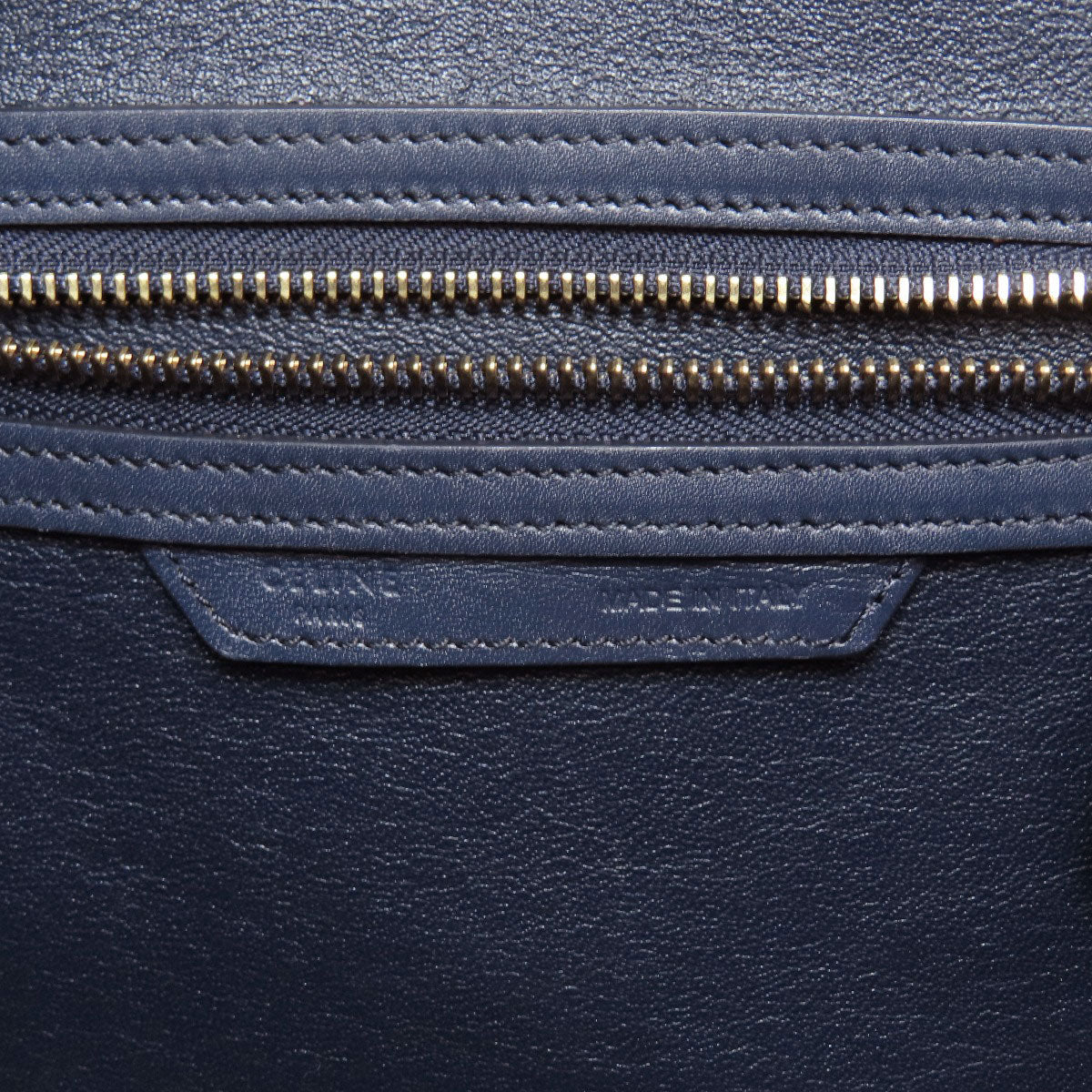 CELINE Luggage Micro Tricolor Handbag Calf Ladies [Used]