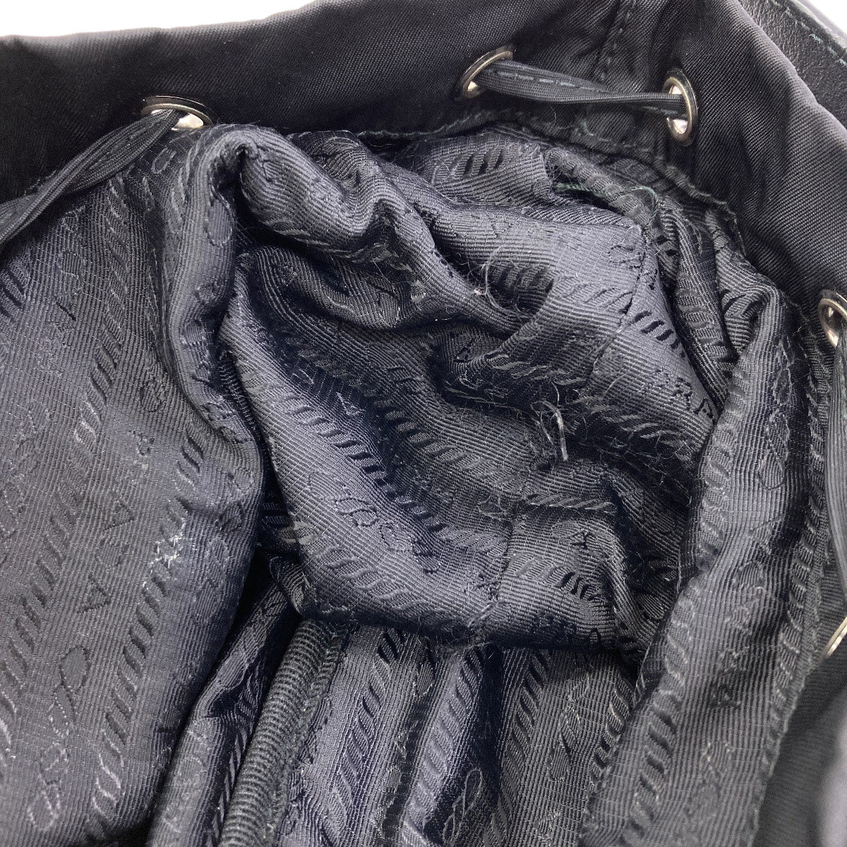 PRADA Badge Heart Lightning 2WAY Handbag Nylon Ladies [Used]