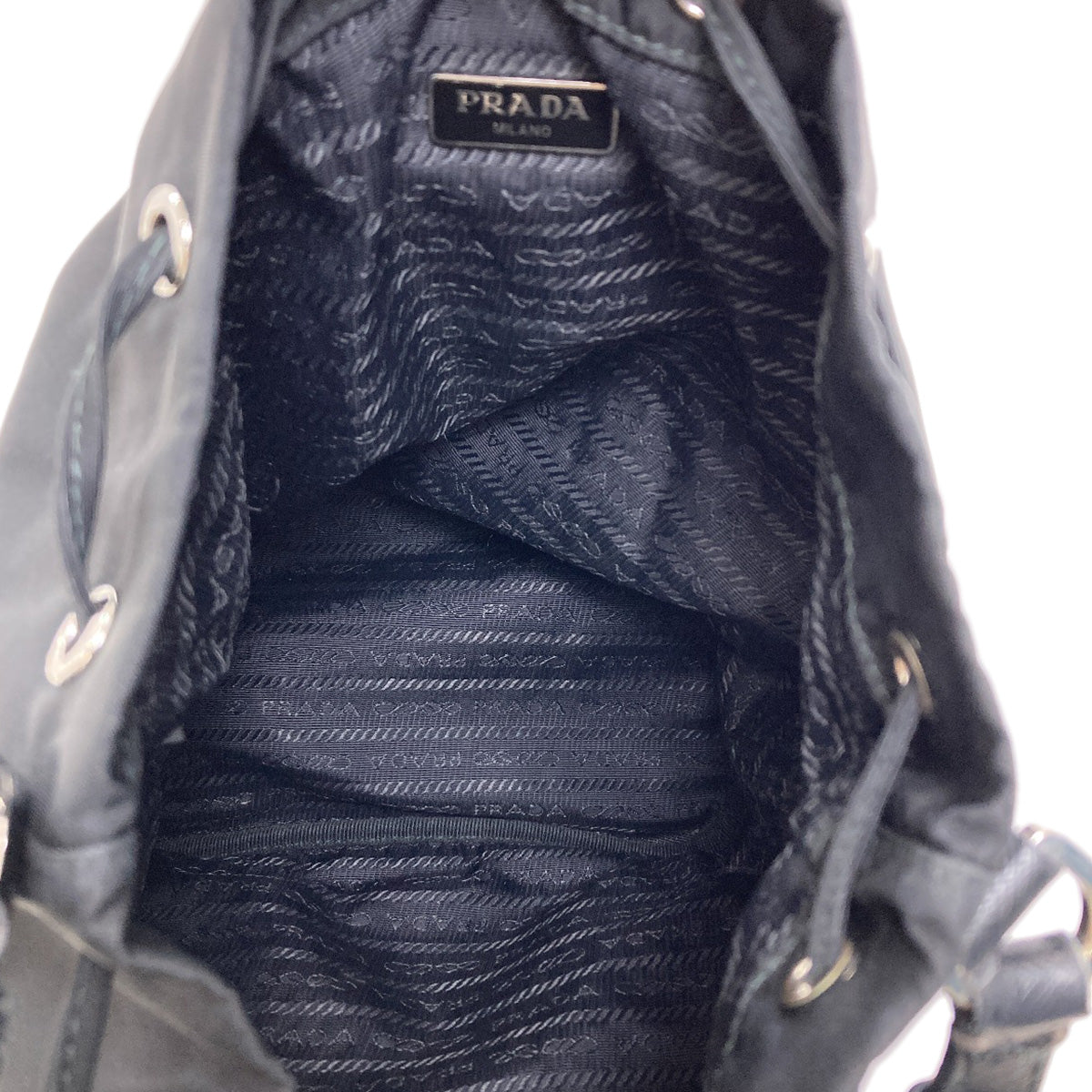PRADA Badge Heart Lightning 2WAY Handbag Nylon Ladies [Used]