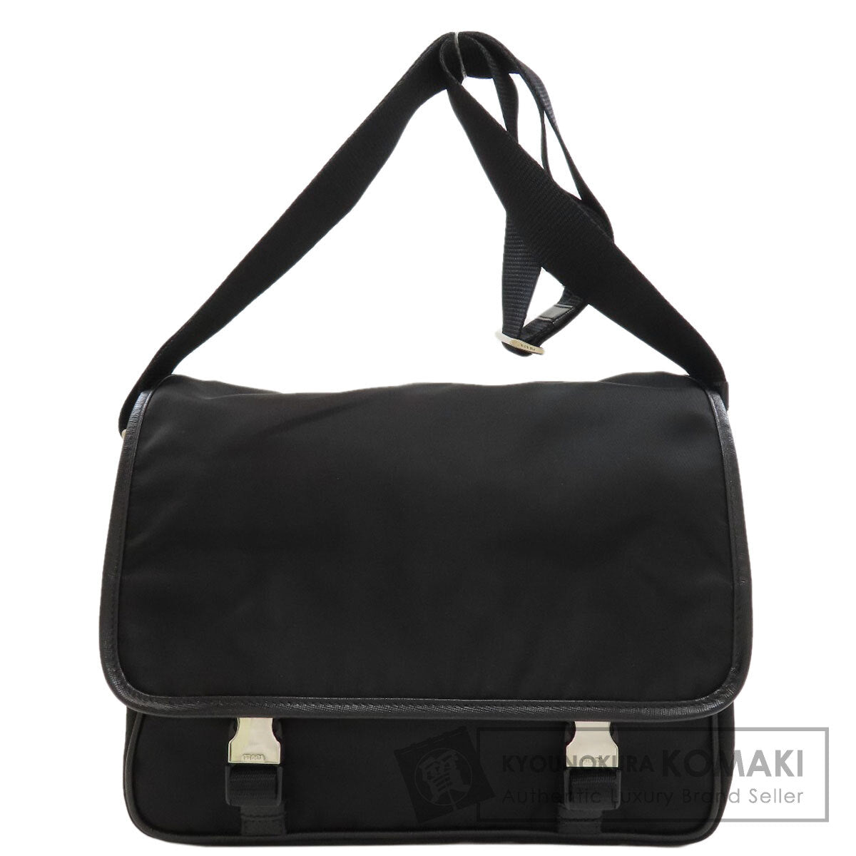 PRADA Long Shoulder Logo Hardware Shoulder Bag Nylon Ladies [Used]