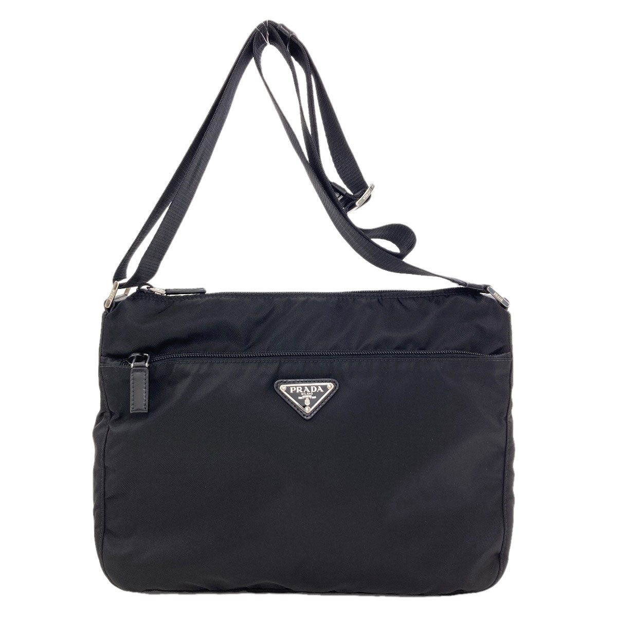 PRADA Long Shoulder Logo Hardware Shoulder Bag Nylon Ladies [Used]