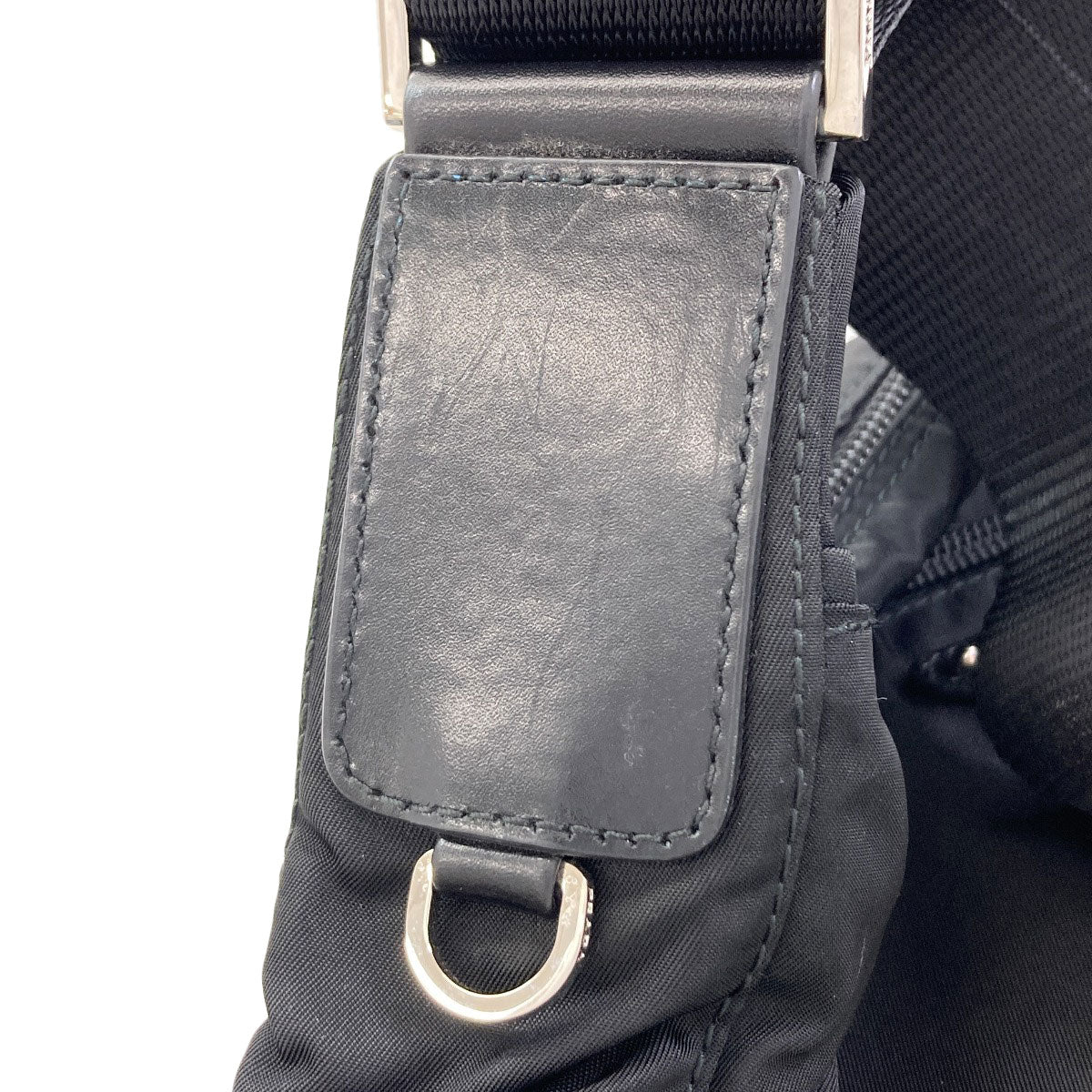 PRADA Long Shoulder Logo Hardware Shoulder Bag Nylon Ladies [Used]