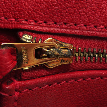 HERMES Birkin 35 Rouge Casaque GoldHardware Handbag Epsom Ladies [Used]