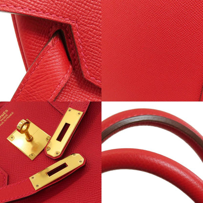 HERMES Birkin 35 Rouge Casaque GoldHardware Handbag Epsom Ladies [Used]