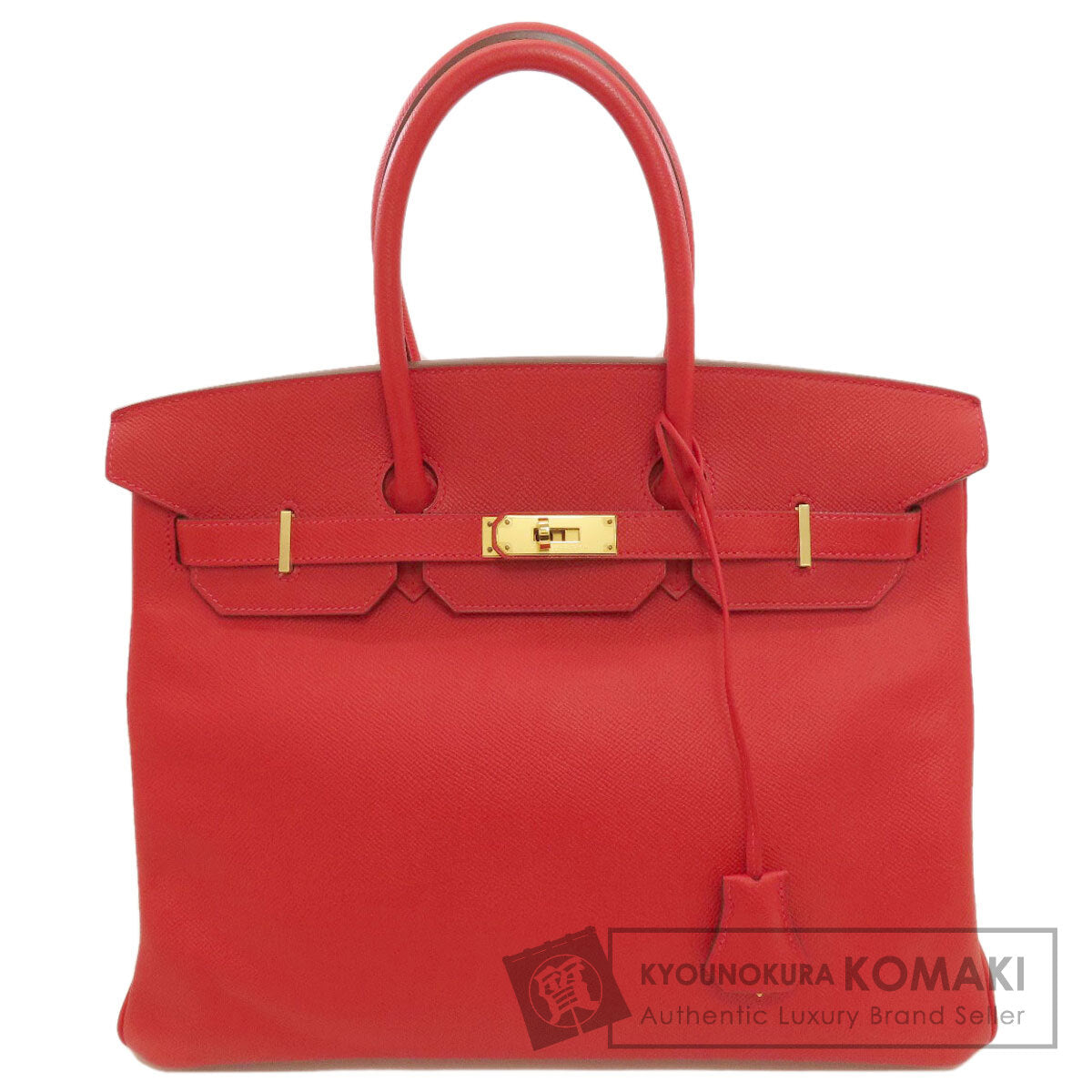 HERMES Birkin 35 Rouge Casaque GoldHardware Handbag Epsom Ladies [Used]