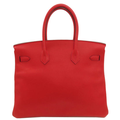 HERMES Birkin 35 Rouge Casaque GoldHardware Handbag Epsom Ladies [Used]