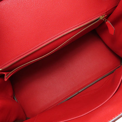 HERMES Birkin 35 Rouge Casaque GoldHardware Handbag Epsom Ladies [Used]