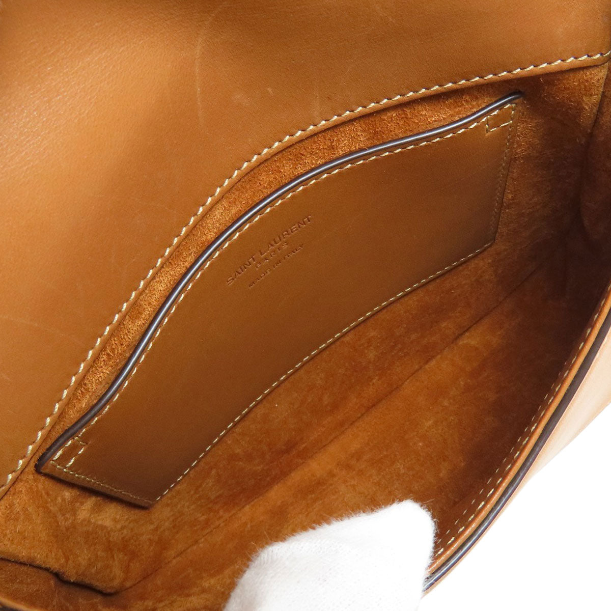 YVES SAINT LAURENT Voltaire Mini Top Handle Handbag Calf Ladies [Used]