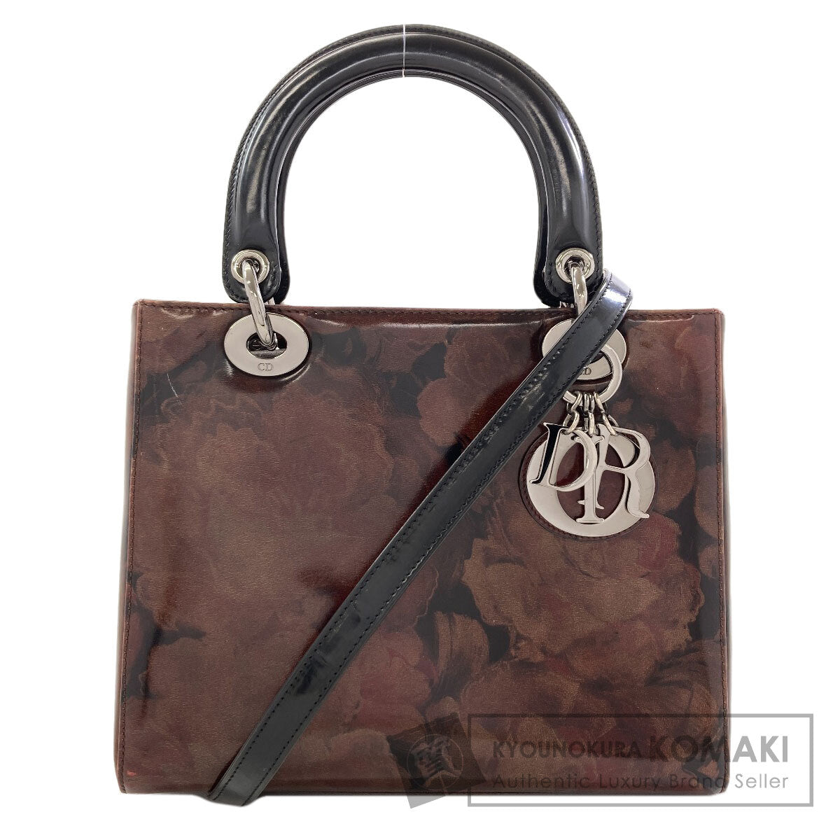 CHRISTIAN DIOR Lady Dior 2WAY Handbag Patent leather Ladies [Used]