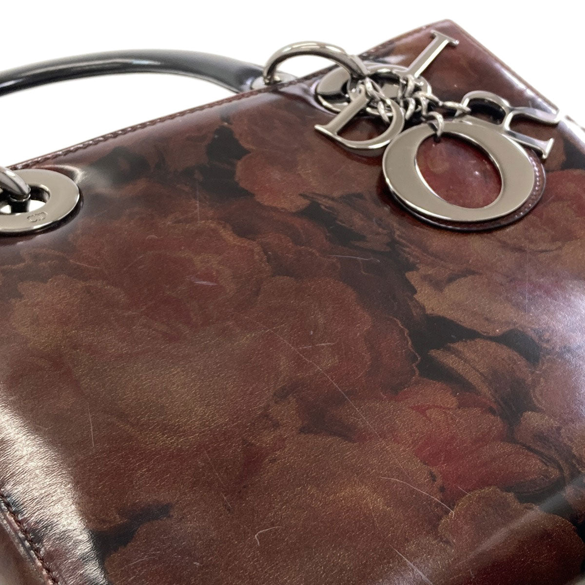 CHRISTIAN DIOR Lady Dior 2WAY Handbag Patent leather Ladies [Used]
