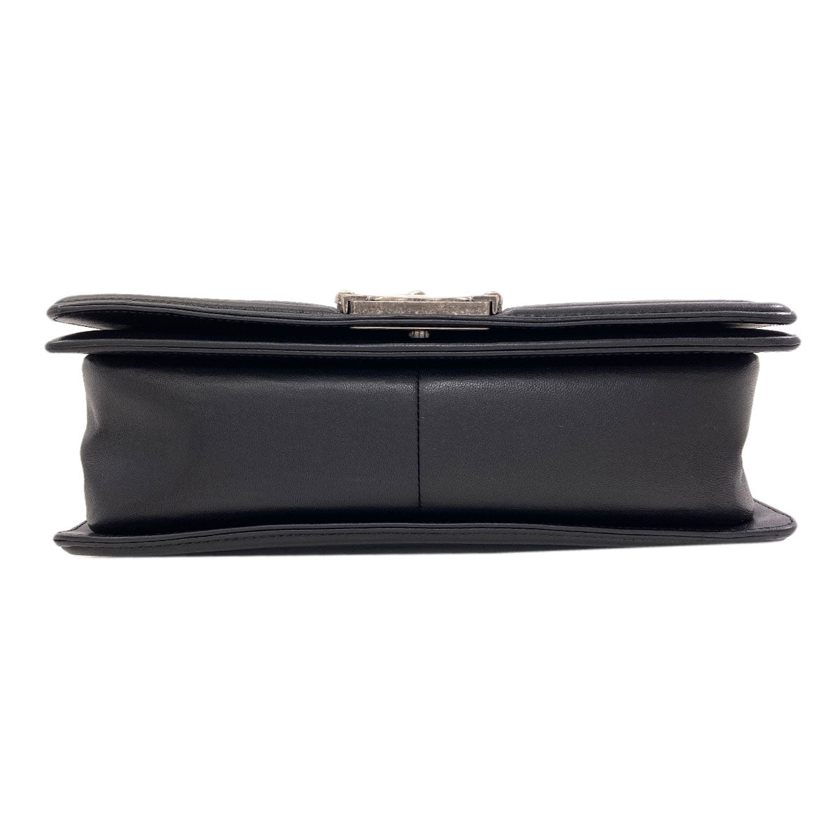 CHANEL Boy Chanel SilverHardware Shoulder Bag Lambskin Ladies [Used]