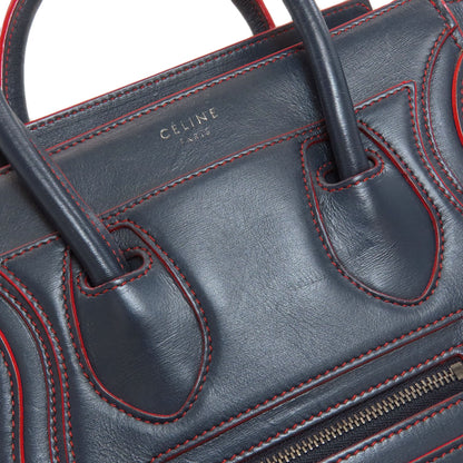 CELINE Luggage nano 2 WAY Handbag Calf Ladies [Used]