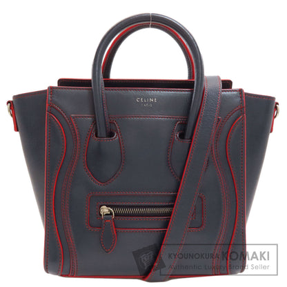 CELINE Luggage nano 2 WAY Handbag Calf Ladies [Used]