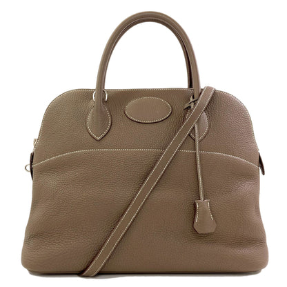 HERMES Bolide35 Etoupe SilverHardware Handbag Taurillon Clemence Ladies [Used]