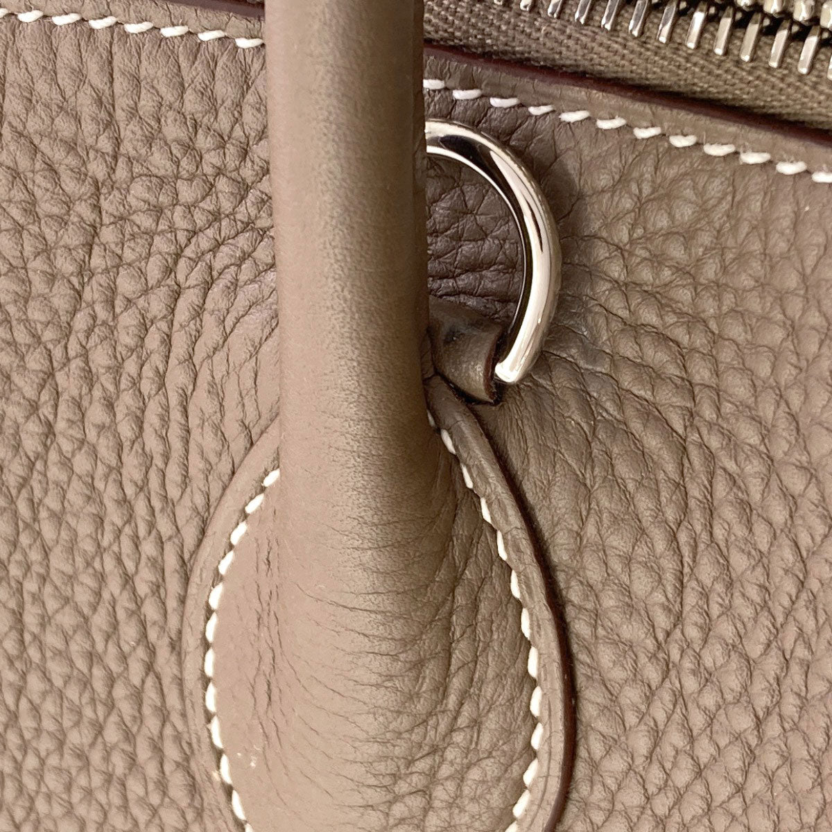 HERMES Bolide35 Etoupe SilverHardware Handbag Taurillon Clemence Ladies [Used]