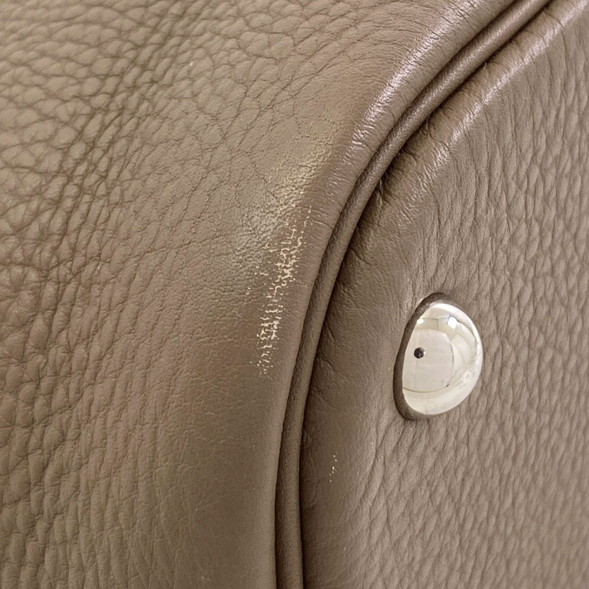 HERMES Bolide35 Etoupe SilverHardware Handbag Taurillon Clemence Ladies [Used]