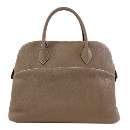 HERMES Bolide35 Etoupe SilverHardware Handbag Taurillon Clemence Ladies [Used]
