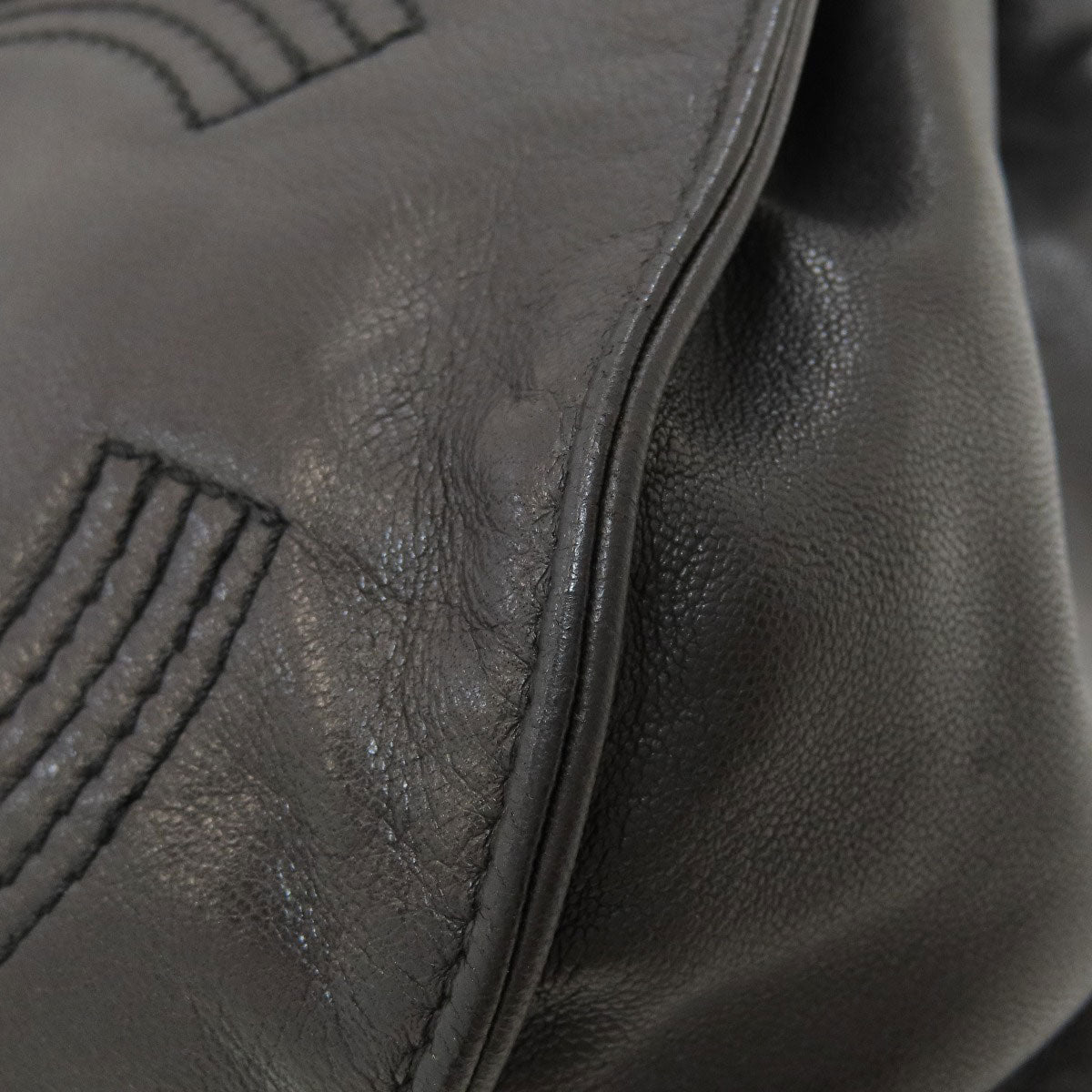 CHANEL COCO Mark SilverHardware Backpack Â· Daypack Lambskin Ladies [Used]