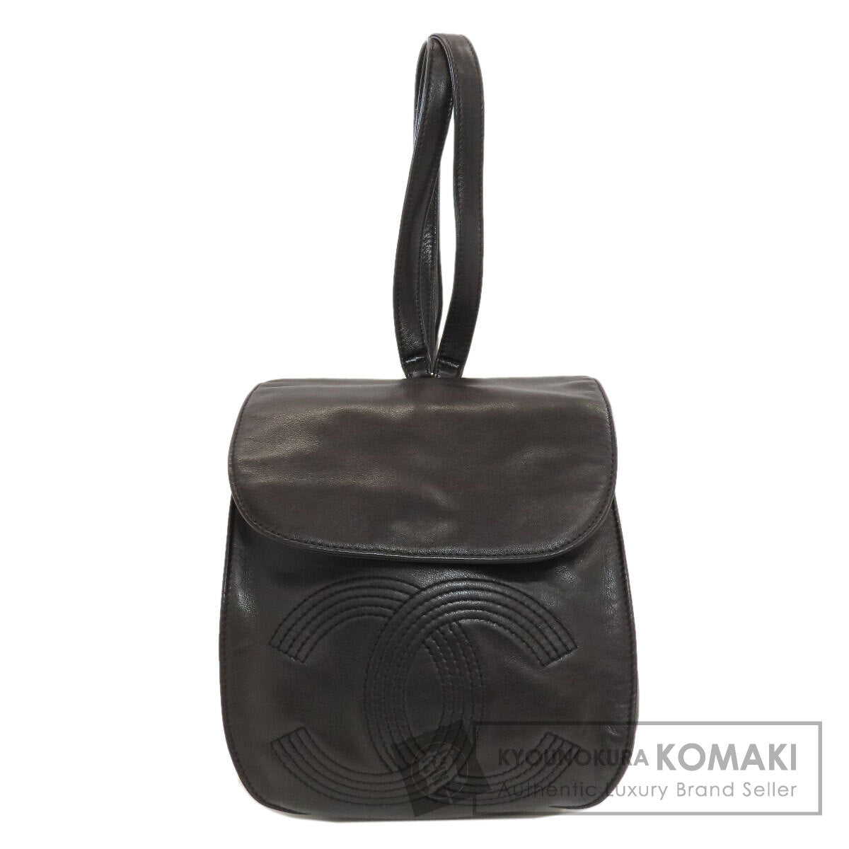 CHANEL COCO Mark SilverHardware Backpack Â· Daypack Lambskin Ladies [Used]