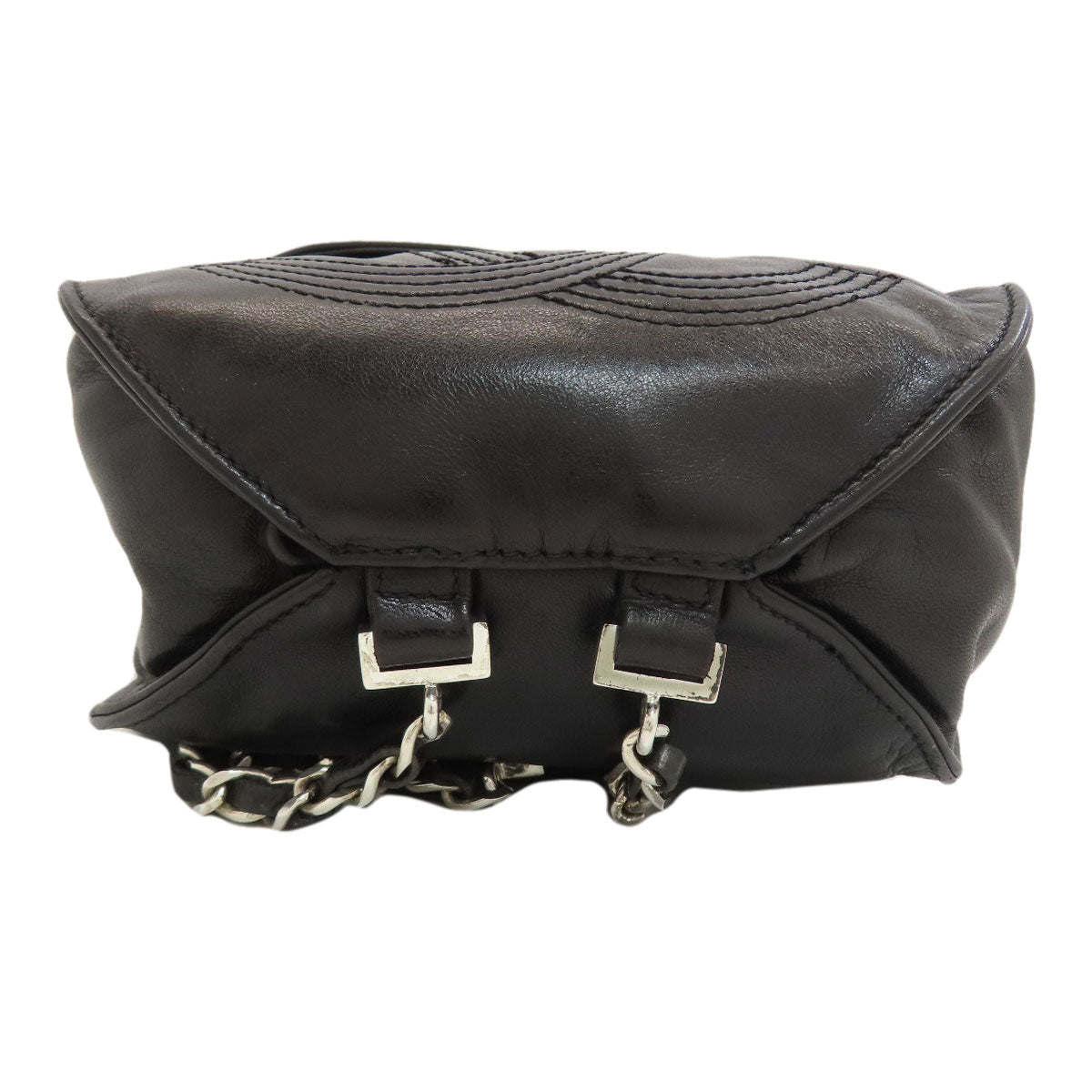 CHANEL COCO Mark SilverHardware Backpack Â· Daypack Lambskin Ladies [Used]