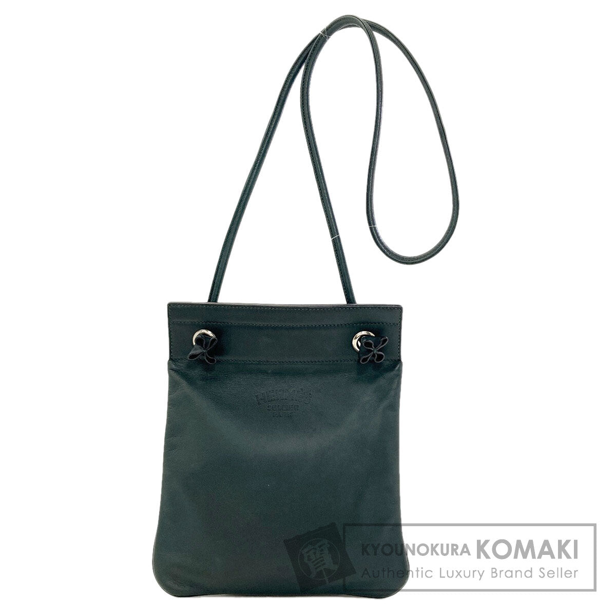 HERMES Aline Mini Vert Cypress SilverHardware Shoulder Bag Swift Ladies [Used]