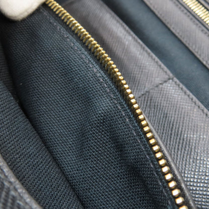 PRADA Logo Hardware Tote Bag Canvas LeatherLadies [Used]