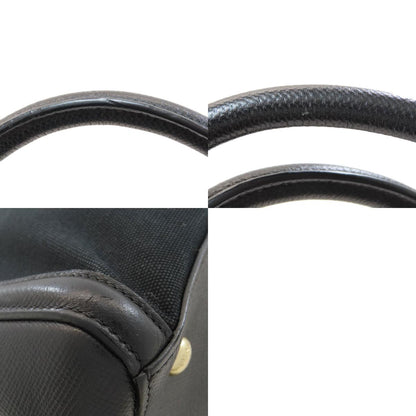 PRADA Logo Hardware Tote Bag Canvas LeatherLadies [Used]