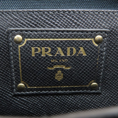 PRADA Logo Hardware Tote Bag Canvas LeatherLadies [Used]