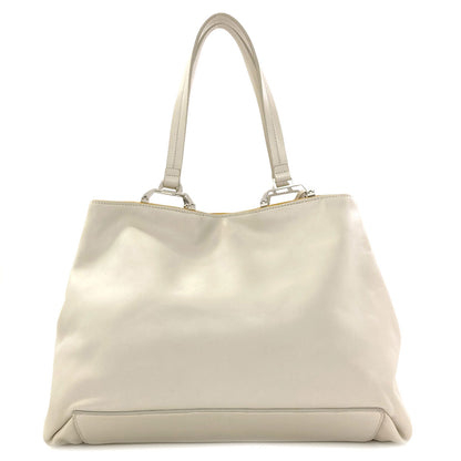MIUMIU logo Tote Bag Leather Ladies [Used]
