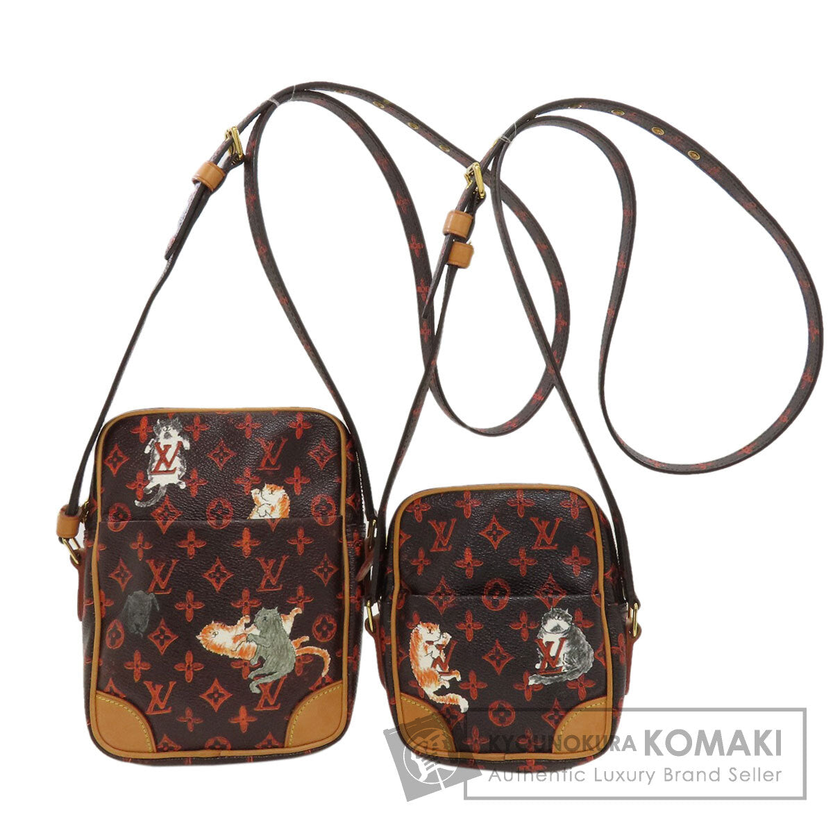 LOUIS VUITTON M44399 Panam Set Catgram Shoulder Bag Monogram canvas Ladies [Used]
