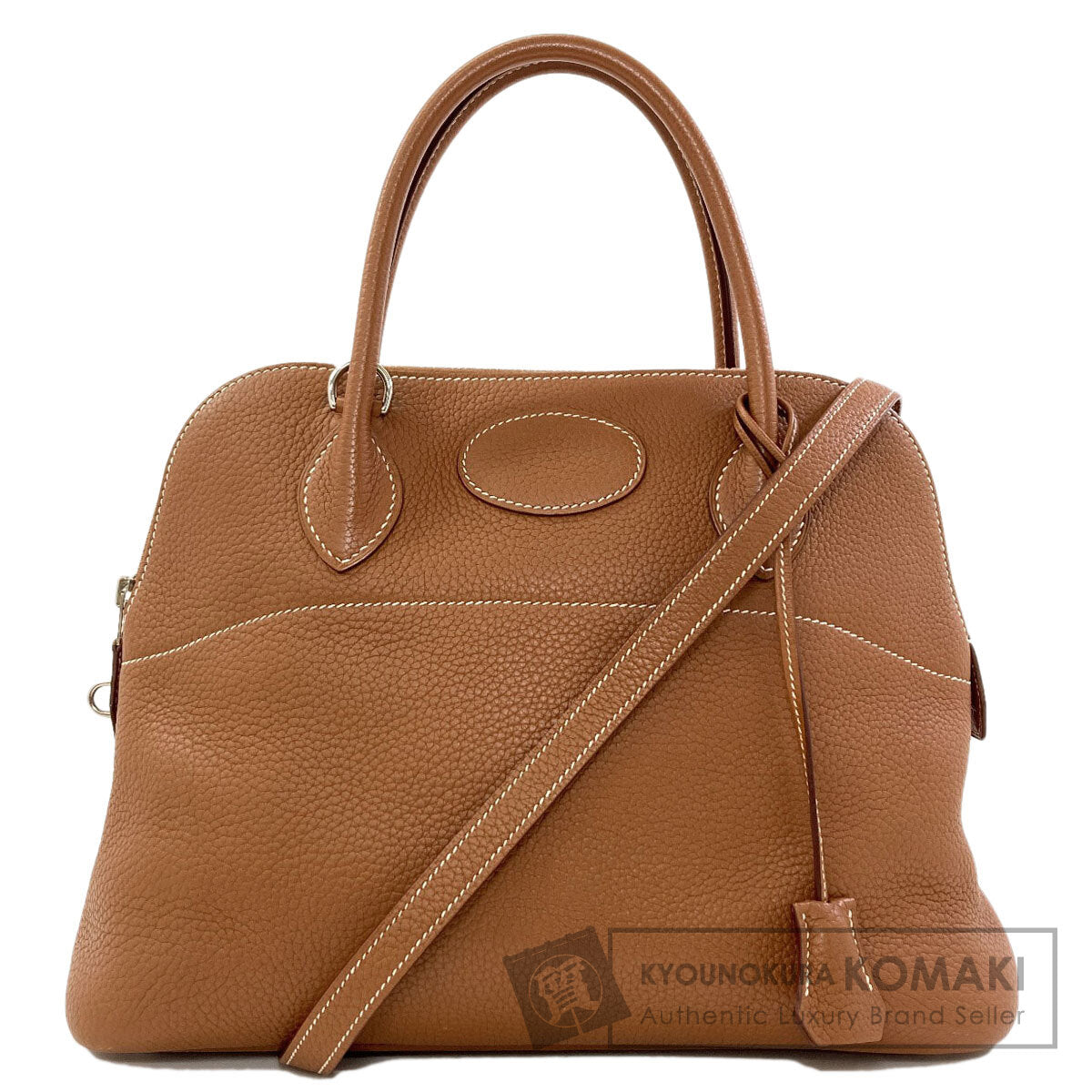 HERMES Bolide31 Gold SilverHardware Handbag Taurillon Clemence Ladies [Used]